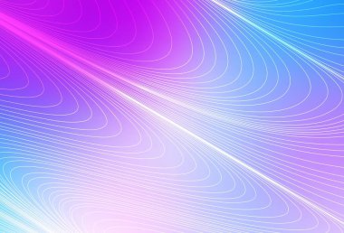 Açık Pembe, tekrarlanan çubuklar ile Mavi vektör şablonu. Degradeli bulanık soyut arka plan üzerindeki çizgiler. Reklam, kitapçık, broşür ler için desen.