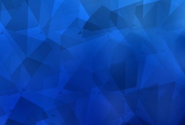 Çokgen şekilli hafif Mavili vektör arkaplanı. Rastgele şekillerle soyut tarzda dekoratif tasarım. Web siteniz için basit tasarım.