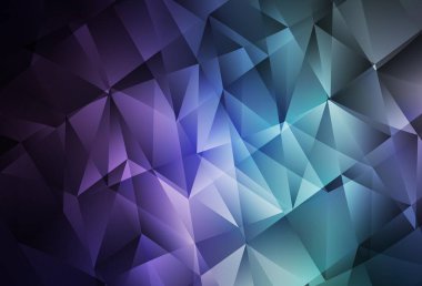 Koyu pembe, mavi vektör düzeni çizgiler, üçgenler. Soyut arkaplanda renkli eğimli üçgenler. İniş sayfası için modern şablon.