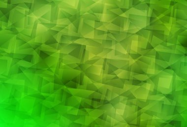 Açık yeşil, sarı vektör soyut çokgen şablon. Origami stilinde gradyan ile yaratıcı geometrik illüstrasyon. Broşürünüz için yepyeni bir tasarım..