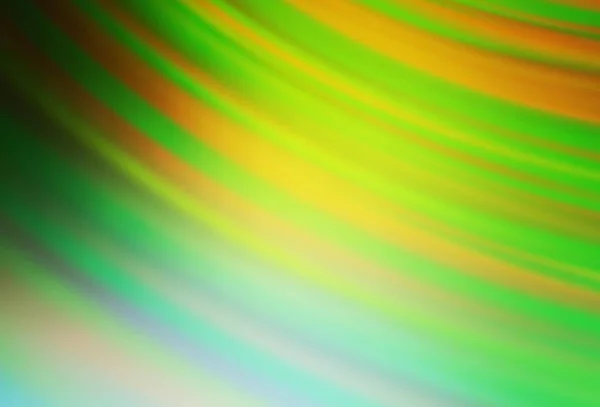 Verde Claro Vector Amarillo Plantilla Brillante Abstracta Ilustración Colorida Brillante — Vector de stock