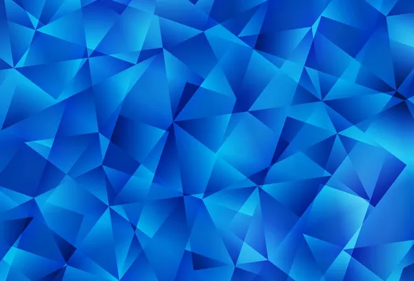Hellblaue Vektor Polygonale Vorlage Bunte Abstrakte Illustration Mit Dreiecken Neue — Stockvektor