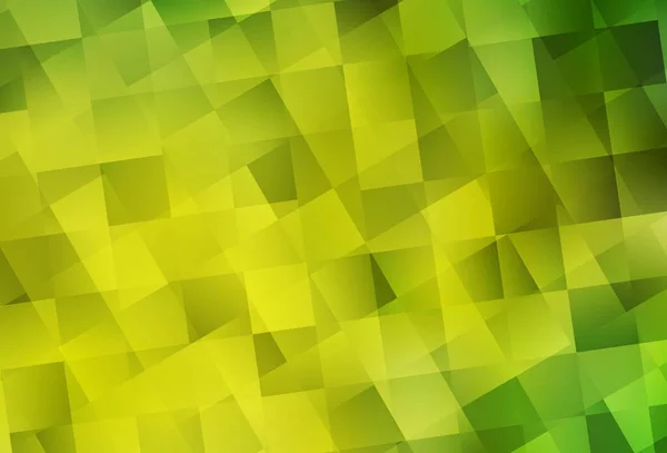 Světle Zelená Žluté Vektorové Uspořádání Přímkami Obdélníky Moderní Abstraktní Ilustrace — Stockový vektor
