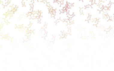 Yapay zeka kavramına sahip açık kırmızı vektör dokusu. Yapay zekanın bağlantı ve noktalarıyla soyut illüstrasyon. Teklif verilerinin tanıtımı için akıllı tasarım.