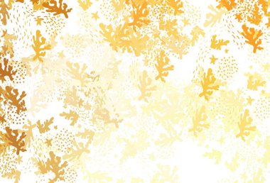 Soyut biçimlerde Light Orange vektör dokusu. Rastgele şekillerle soyut tarzda dekoratif tasarım. İşiniz için en iyi akıllı tasarım.