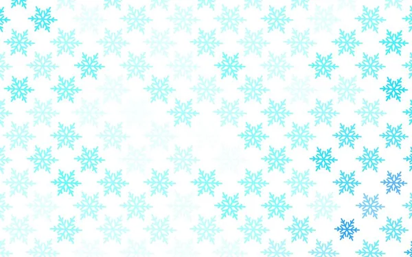 Lichtblauw Vector Patroon Kerststijl Eenvoudige Gradiënt Illustratie Met Kerst Attributen — Stockvector