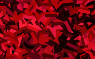 Koyu pembe, kristalli kırmızı vektör şablonu, üçgenler. Üçgenli soyut gradyan çizimi. Bir cep telefonu için arka plan.