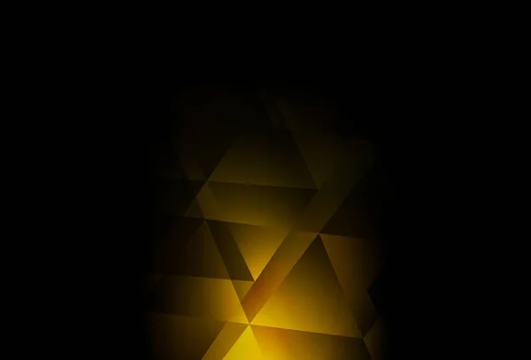 Vetor Amarelo Escuro Modelo Poligonal Abstrato Ilustração Geométrica Criativa Estilo — Vetor de Stock