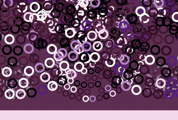 Violet Clair Motif Vectoriel Rose Avec Sphères Illustration Avec Ensemble — Image vectorielle