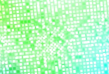 Açık yeşil vektör arkaplanı çokgen biçiminde. Dikdörtgenli soyut gradyan çizimi. İş ilanları, broşürler, broşürler için desen