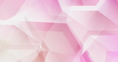 Açık pembe ve sarı döngülü altıgenli animasyon