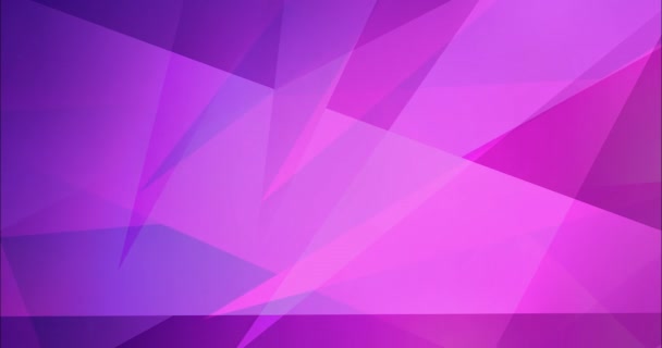 Animación Poligonal Púrpura Claro Con Triángulos Gradiente Abstracto Fondo Multicolor — Vídeo de stock