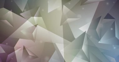 Küpler ve silindirlerle animasyon. Hareket tarzında soyut gradyan çok renkli arkaplan. 4K döngü videosu