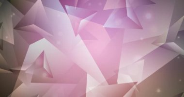 yeşil ve pembe çokgen çizgi ve üçgenli animasyonlar. Hareket tarzında soyut gradyan çok renkli arkaplan. 4K döngü videosu