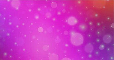 Pembe arka planda parlayan daireler ve bokeh ışıkları ile soyut döngü animasyonu