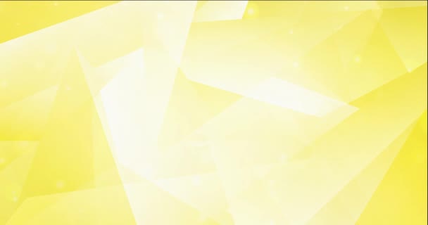 Žlutá Polygonální Animace Liniemi Trojúhelníky Abstraktní Gradient Vícebarevné Pozadí Pohybu — Stock video