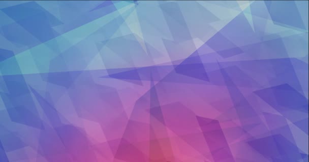 Light Pink Blue Polygonal Animation Triangles Abstract Gradient Multicolor Background — Stock Video