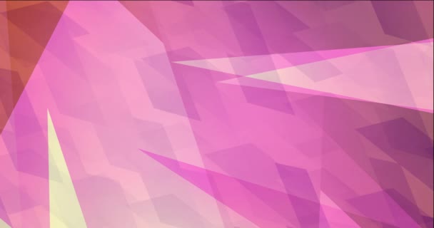 Light Pink Polygonal Animation Triangles Abstract Gradient Multicolor Background Motion — Stock Video