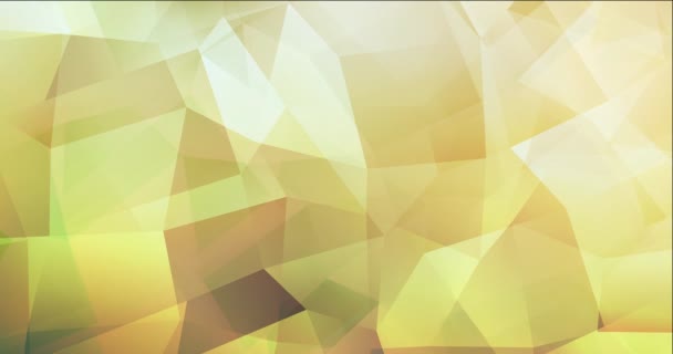 Жовта Синя Багатокутна Анімація Лініями Трикутниками Абстрактний Градієнтний Багатобарвний Фон — стокове відео