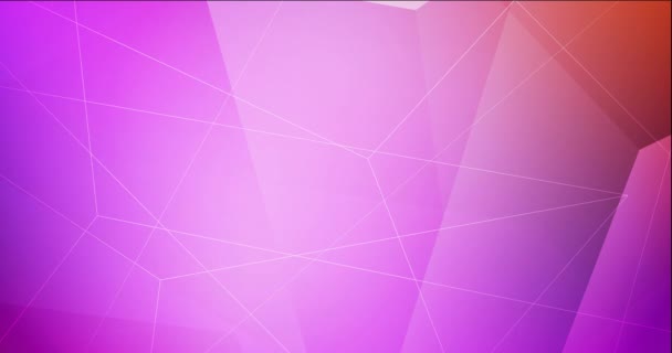Светло Розовый Красный Абстрактные Красочные Полигональные Геометрические Текстурированный Фон Прямоугольниками — стоковое видео