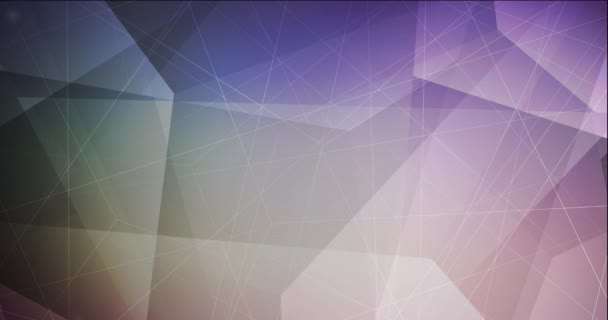 Polygonální Animace Liniemi Trojúhelníky Abstraktní Gradient Vícebarevné Pozadí Pohybu Stylu — Stock video