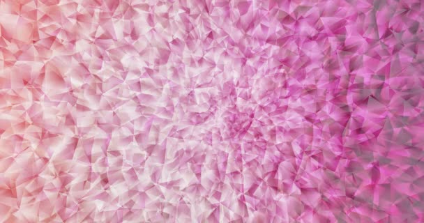 Geanimeerde Bewegende Slideshow Gradiënt Driehoeken Patroon Glitter Abstracte Illustratie Met — Stockvideo