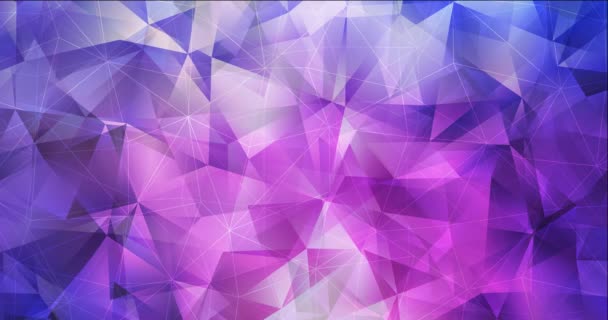 Looping Animated Moving Slideshow Gradient Triangles Pattern Glitter Abstract Illustration — Stock Video