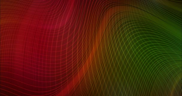 波と4Kループビデオ 動きのある抽象的なホログラフィック概念 ウェブサイトのためのスライドショー — ストック動画