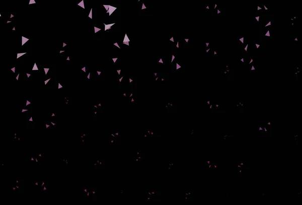 Plantilla Vectorial Dark Pink Con Cristales Triángulos Hermosa Ilustración Con — Archivo Imágenes Vectoriales