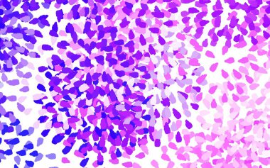 Açık Mor, kaotik şekilli pembe vektör şablonu. Soyut tarzda rengarenk gradyan şekilleri olan bir resim. İşiniz için en iyi akıllı tasarım.