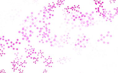 Açık Pembe, yapay zeka yapısına sahip sarı vektör şablonu. Soyut şablondaki yapay zeka şekilleriyle parlayan illüstrasyon. Zeka ve yenilik reklamları için şablon.