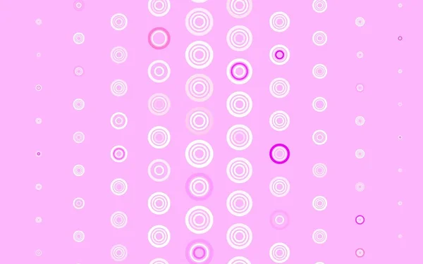 Light Purple Pink Vector Layout Circle Shapes Modern Abstract Illustration — Stock Vector