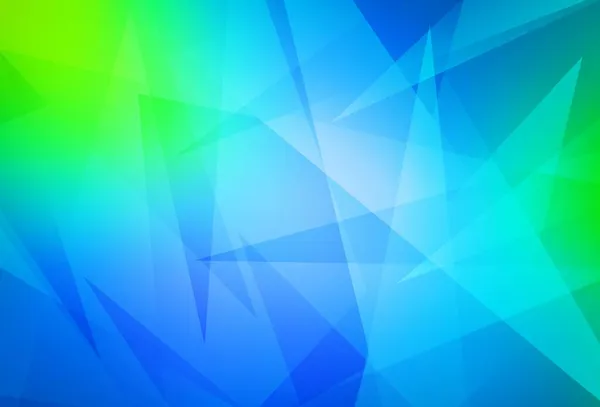 Світло Блакитне Зелене Векторне Компонування Лініями Трикутниками Трикутники Абстрактному Тлі — стоковий вектор