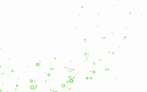 Светло Зеленый Красный Векторный Фон Пузырями Абстрактная Иллюстрация Цветными Пузырями — стоковый вектор