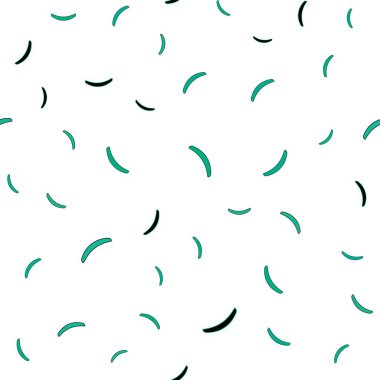 Açık yeşil vektör eğri çizgileri olan kusursuz şablon. Alnında çizgiler olan soyut bir çizim. Web siteniz için soyut tasarım.
