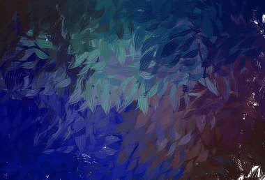 Açık mavi, soyut şekilli kırmızı vektör arkaplan. Soyut tarzda rengarenk gradyan şekilleri olan bir resim. Web siteniz için basit tasarım.