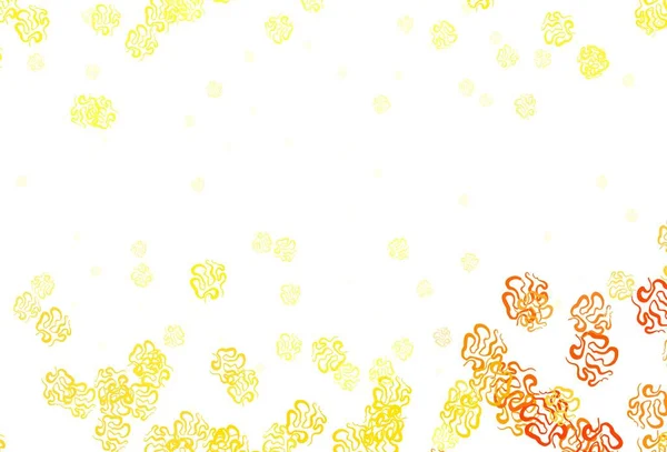 Светло Желтый Векторный Фон Фасадами Современная Абстрактная Иллюстрация Красочными Случайными — стоковый вектор