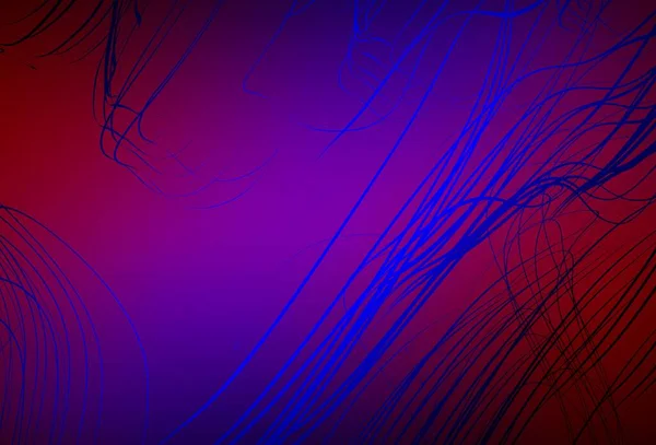 Bleu Foncé Vecteur Rouge Flou Brillant Modèle Abstrait Illustration Colorée — Image vectorielle