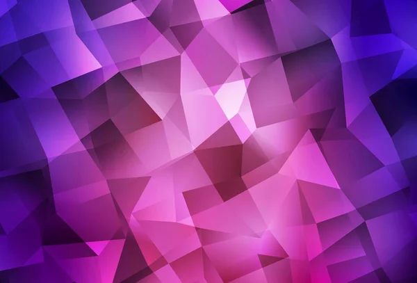 Dark Purple Vector Abstract Polygonal Pattern Colorful Illustration Polygonal Style — Stock Vector