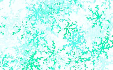 Karmaşık şekilli açık yeşil vektör şablonu. Soyut tarzda rengarenk gradyan şekilleri olan bir resim. Web siteniz için basit tasarım.