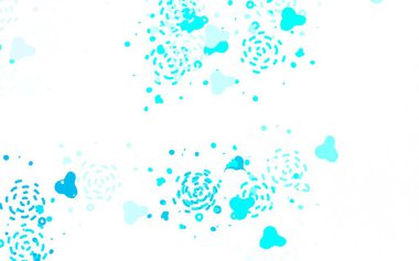 Açık mavi, rastgele şekilli yeşil vektör deseni. Soyut tarzda rengarenk gradyan şekilleri olan bir resim. Kartvizitiniz için modern tasarım.