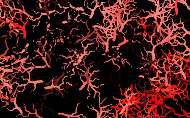 Koyu kırmızı vektör, yaprakları ve dalları olan zarif bir şablon. Yapraklar ve dallarla bulanık şekilli yaratıcı illüstrasyon. Tasarımınız için yeni şablon.