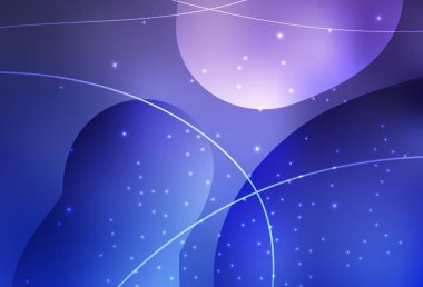 Açık mor vektör. Daireleri ve çizgileri olan güzel renkli çizimler. Doğa tarzında bulanık halkaları olan güzel renkli çizimler. Web siteniz için basit tasarım.