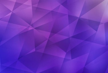 Açık Mor, pembe vektör çokgen desen. Soyut ve üçgenli renkli çizimler. Broşürünüz için yepyeni bir tasarım..