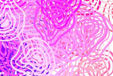 Açık Mor, rastgele şekilli pembe vektör deseni. Renkli rastgele şekillerle modern soyut illüstrasyon. Kartvizitiniz için modern tasarım.