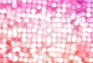 Kabarcıklı açık pembe vektör arka planı. Soyut arka planda bulanık kabarcıklar ve renkli gradyan. İş ilanınız için tasarım.