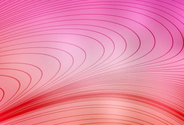 Bükülmüş çizgileri olan açık pembe vektör arkaplanı. Değişken çizgileri olan renkli geometrik örnek. Tasarımınız için desen.