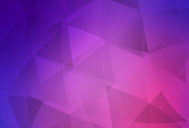 Açık Mor, pembe vektör eğimli üçgen şablonu. Çokgen şekilli bir örnek. İş tasarımınız için yepyeni bir tarz.