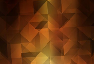 Koyu turuncu vektör çokgen desen. Çokgen biçiminde, gradyan ile renkli çizimler. İşiniz için en iyi üçgen tasarım.