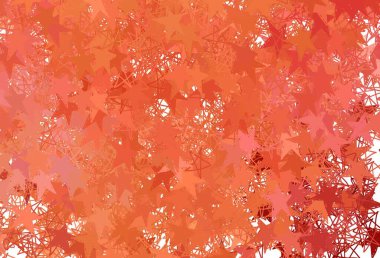 Renkli yıldızlı açık kırmızı vektör arkaplanı. Yıldızlı modern geometrik soyut çizim. Astroloji web siteleri için desen.